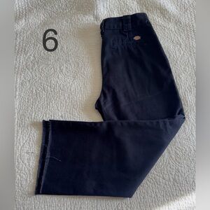 Dickies black, skating straight leg pants.